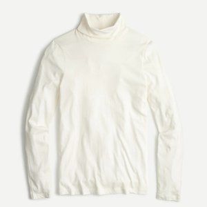 J Crew Tissue Turtleneck in Ivory